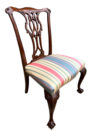 Set of 12 Chippendale Dining Chairs By Baker Furniture Company