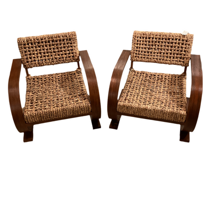 Pair Modern Arm Chairs