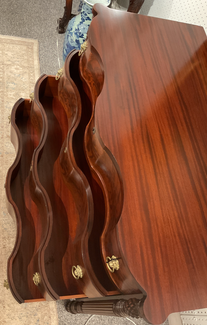 Antique Flame Mahogany Chest of Drawers