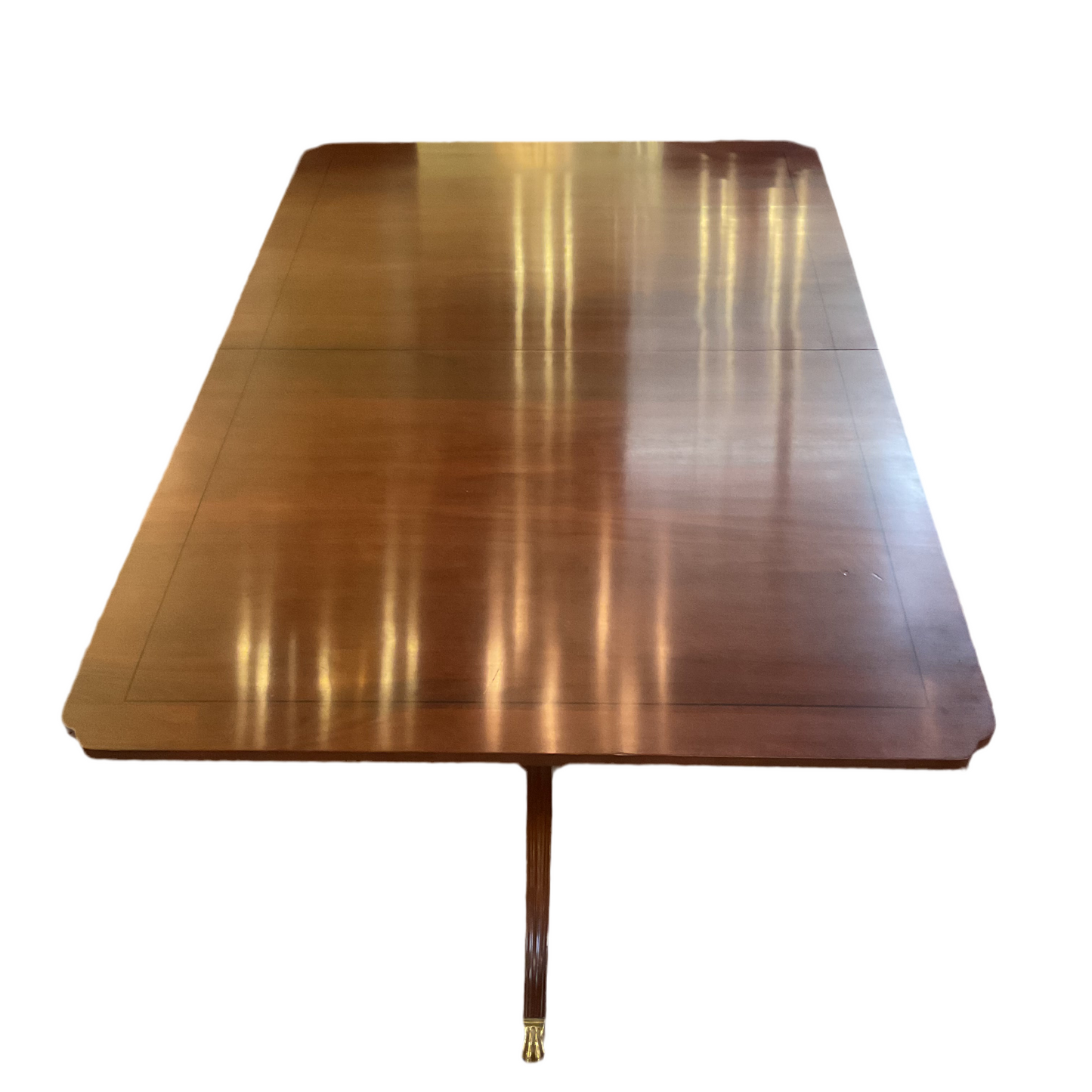Double Pedestal Mahogany Dining Table