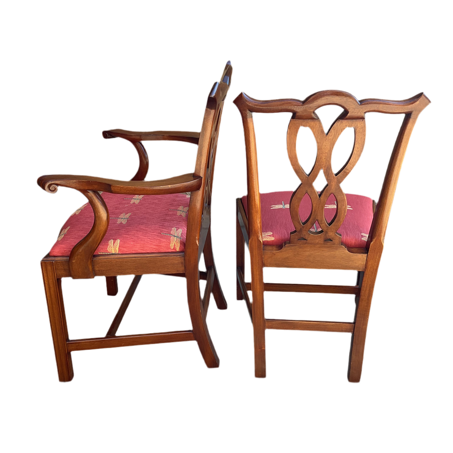 Set 8 Mahogany Dining Chairs