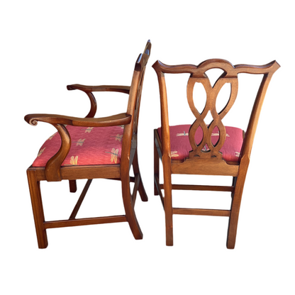 Set 8 Mahogany Dining Chairs