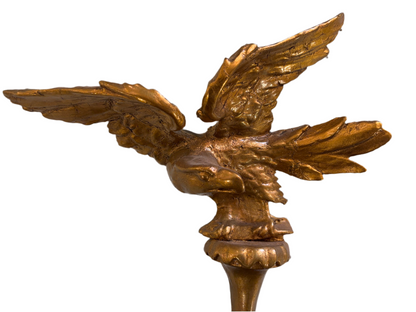 Convex Antique Eagle Mirror