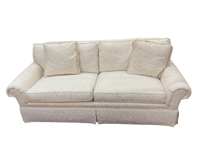 Cream Damask Sofa by Century Furniture