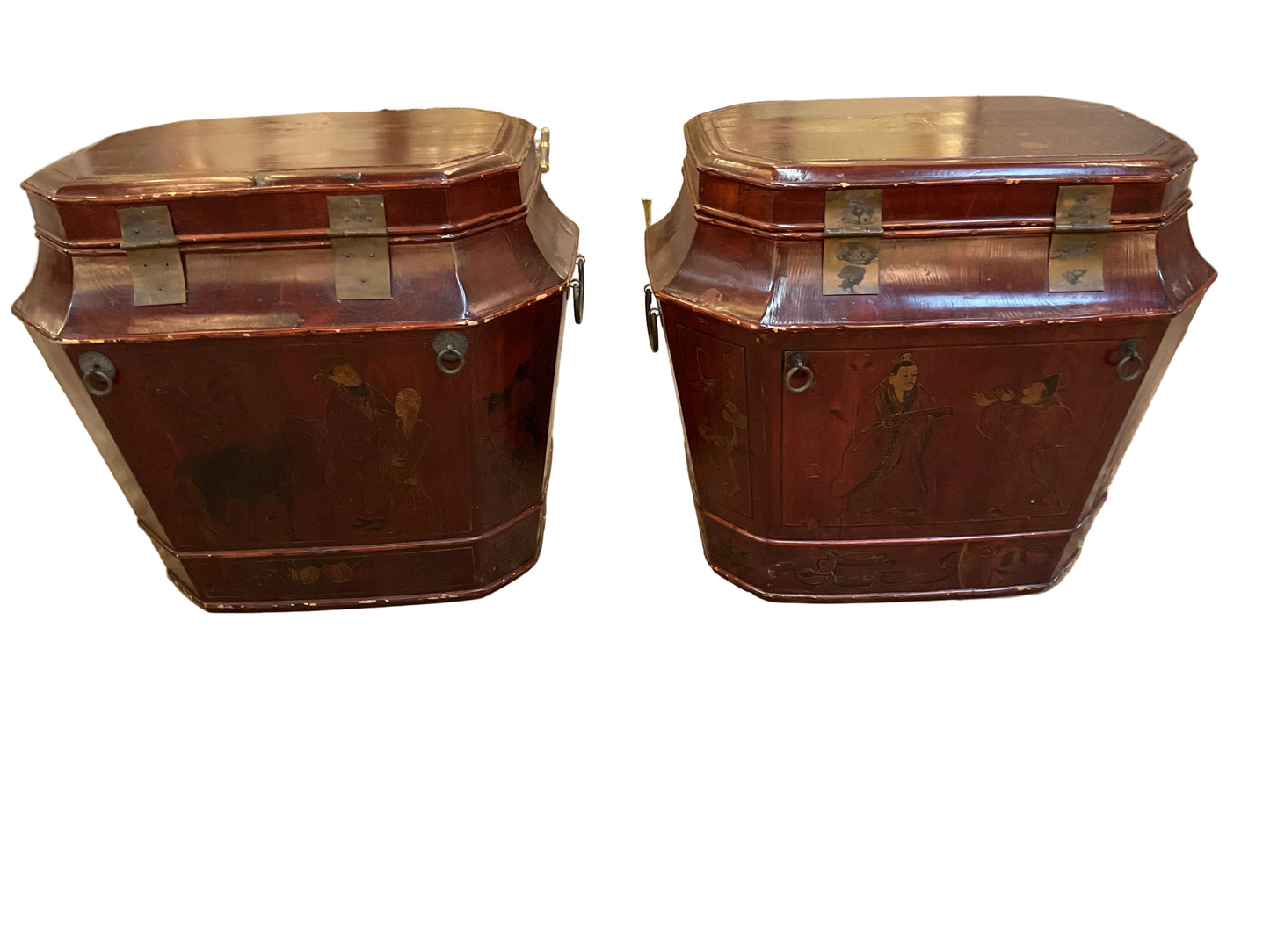Pair Antique Chinese Marriage Chest