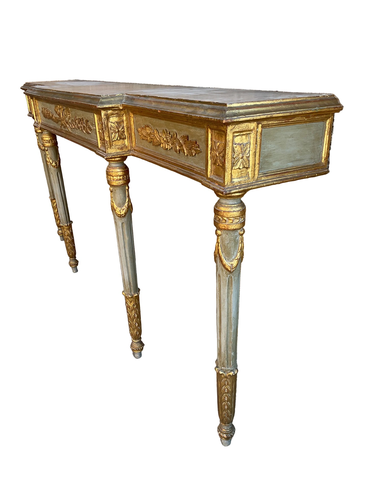 Pair Vintage Neo-Classical Wall Mount Console Table