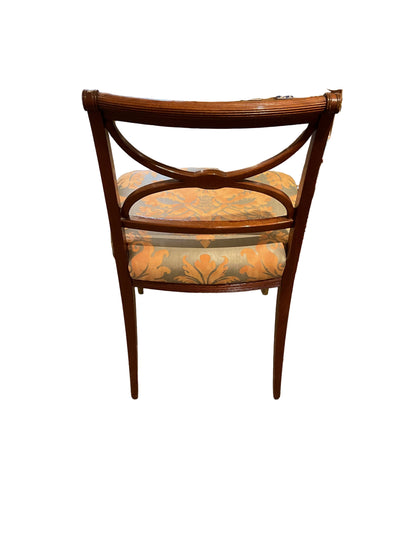 Set 4 Federal Style Side Chairs w/Fortuny Upholstery