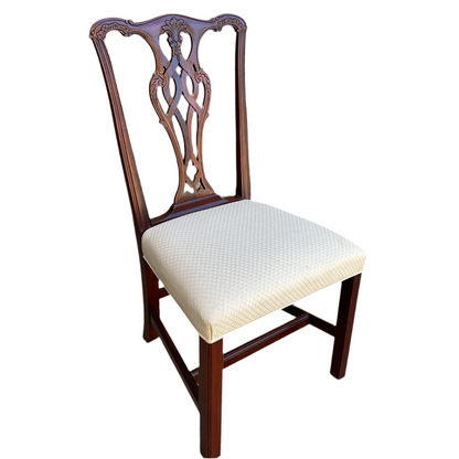 Set 8 Chippendale Style Dining Chairs