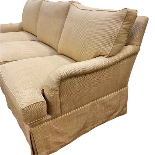 Gold Three Cushion Sofa