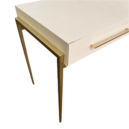 Modern White & Gold Desk