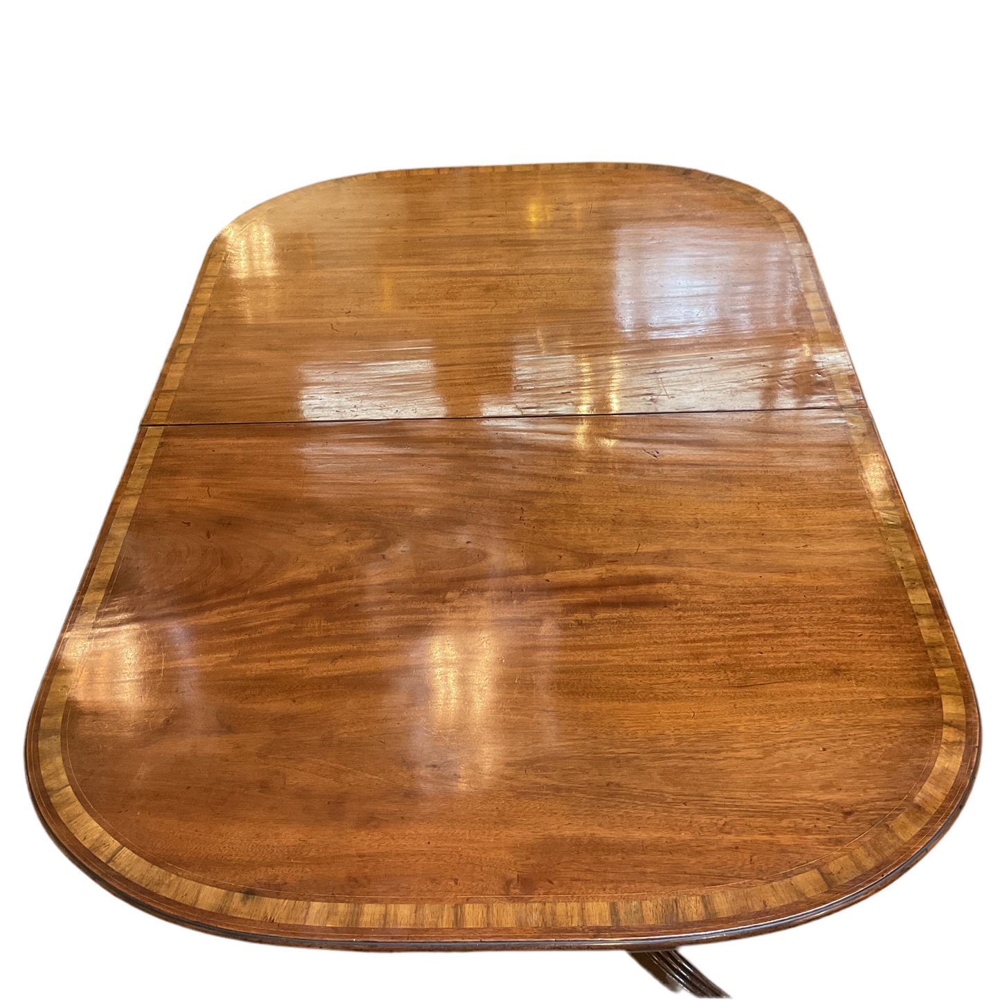Antique English Mahogany Double Pedestal Table
