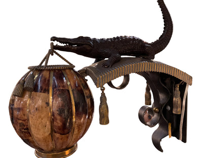 Pair of Alligator Wall Sconces By Maitland-Smith