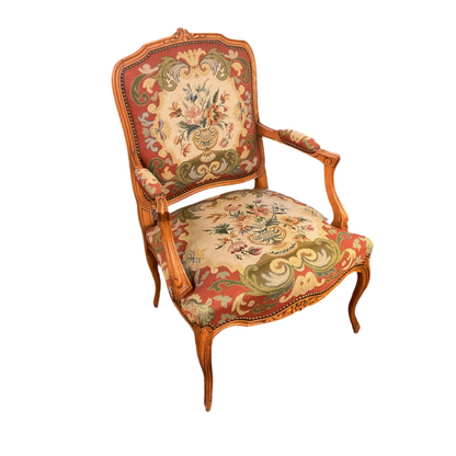 Needlepoint Bergere Chair