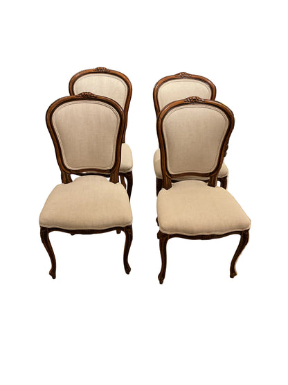 Set of 4 French Style Side Chairs