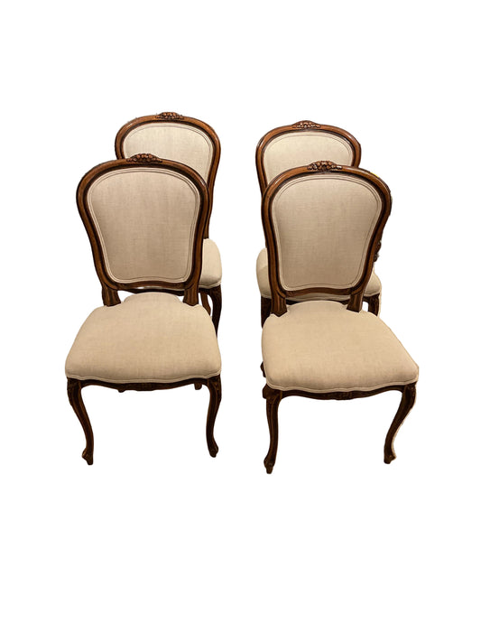 Set of 4 French Style Side Chairs