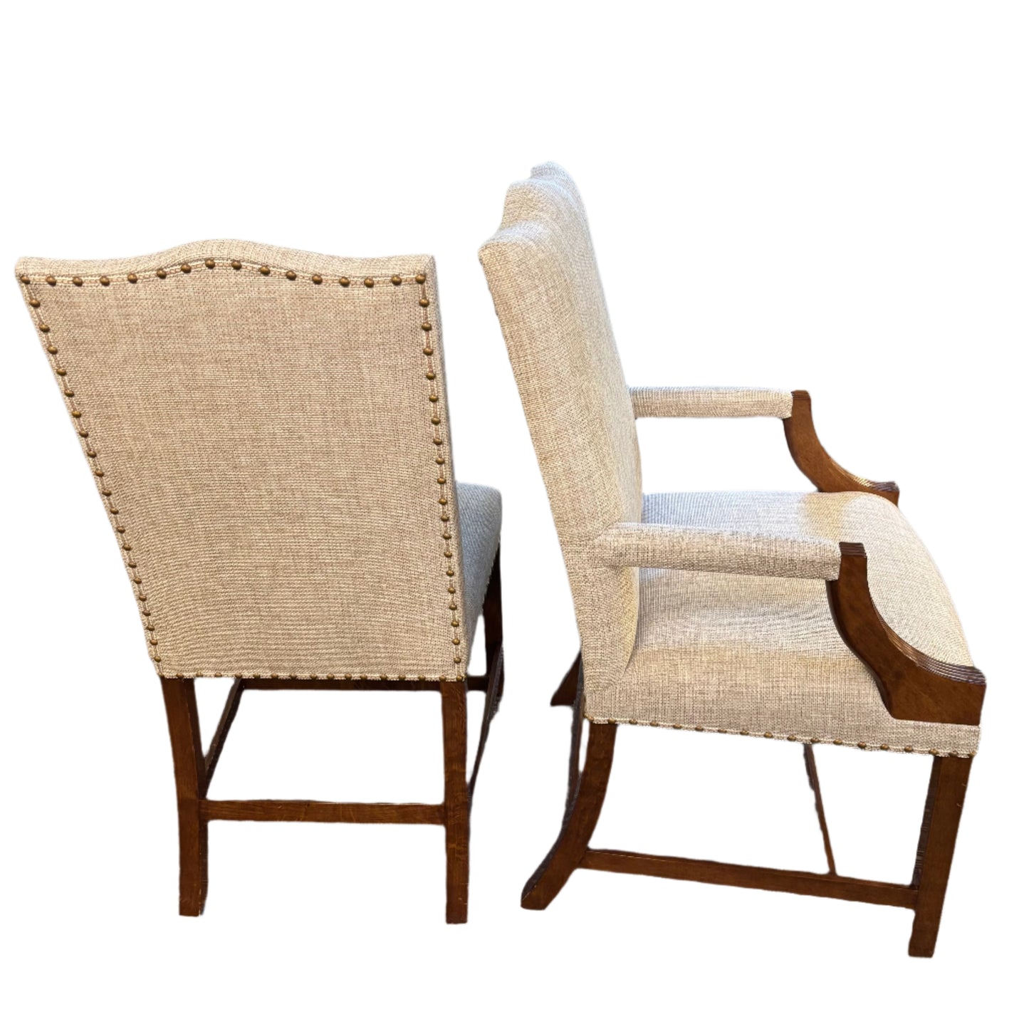 Set of 8 Upholstered Dining Chairs by Rose Tarlow Melrose House.