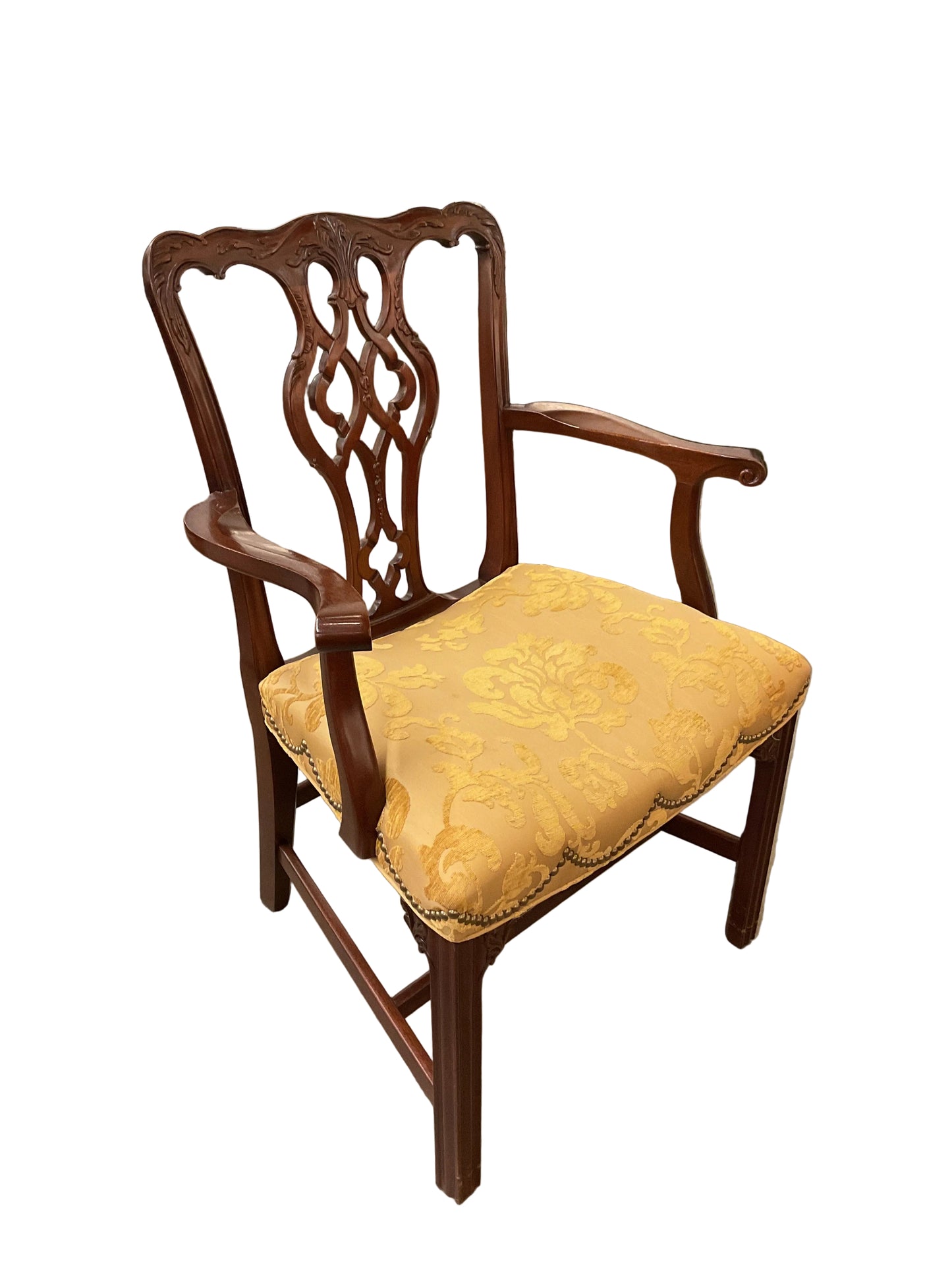 Set of 10 Chippendale Dining Chairs by Baker Furniture Stately Home Collection