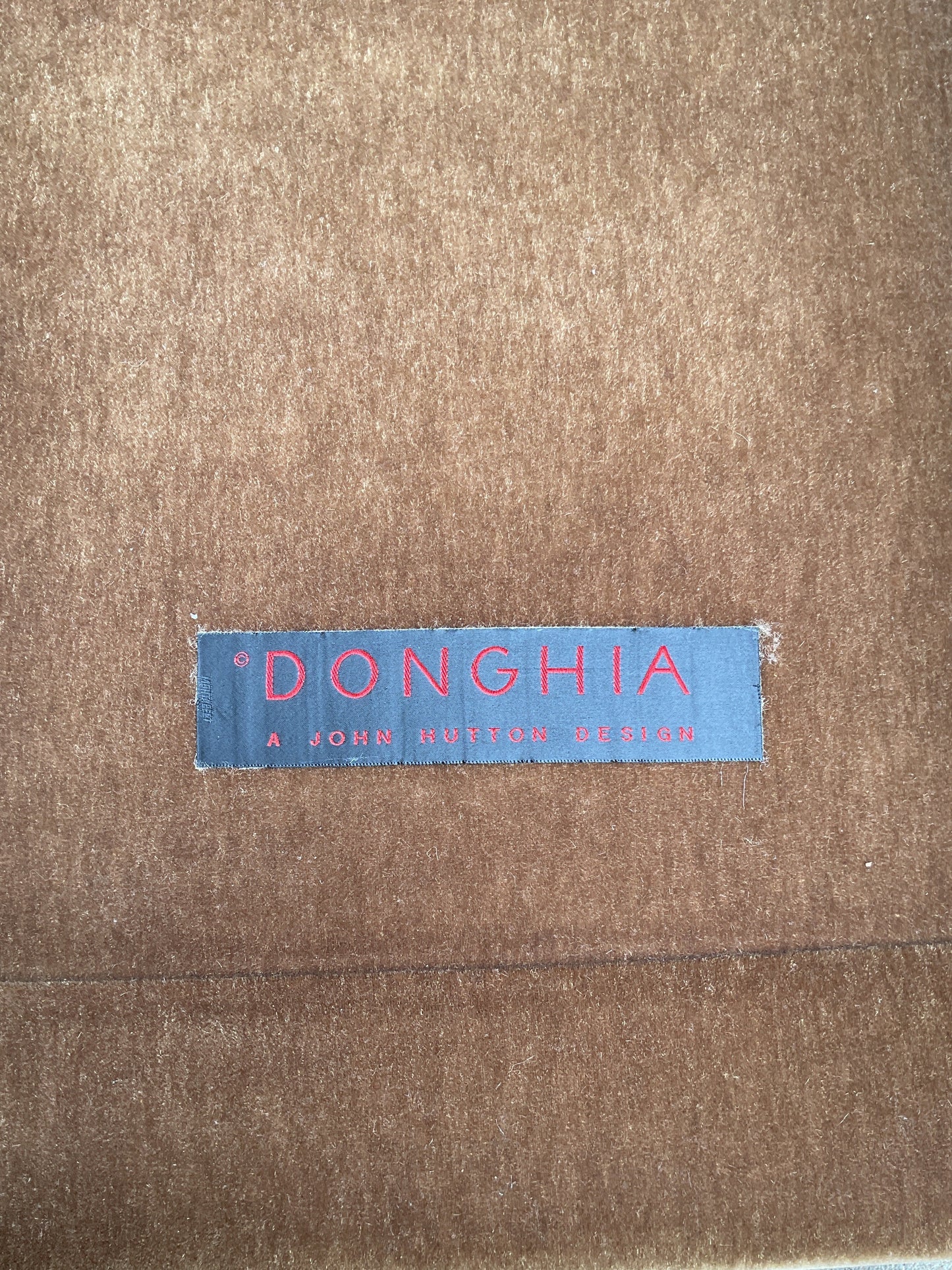 Olive Mohair Club Chair and Ottoman by Donghia