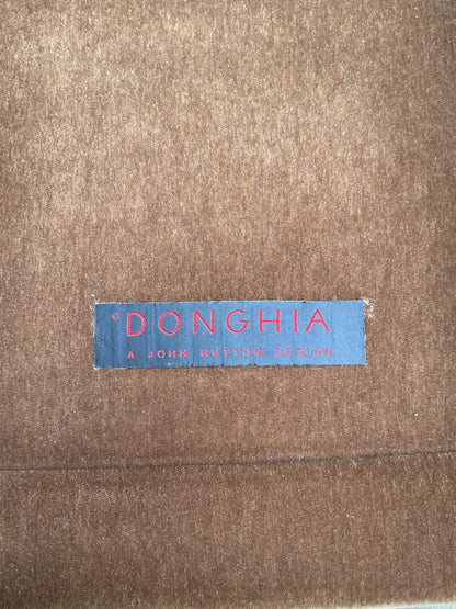 Olive Mohair Club Chair and Ottoman by Donghia