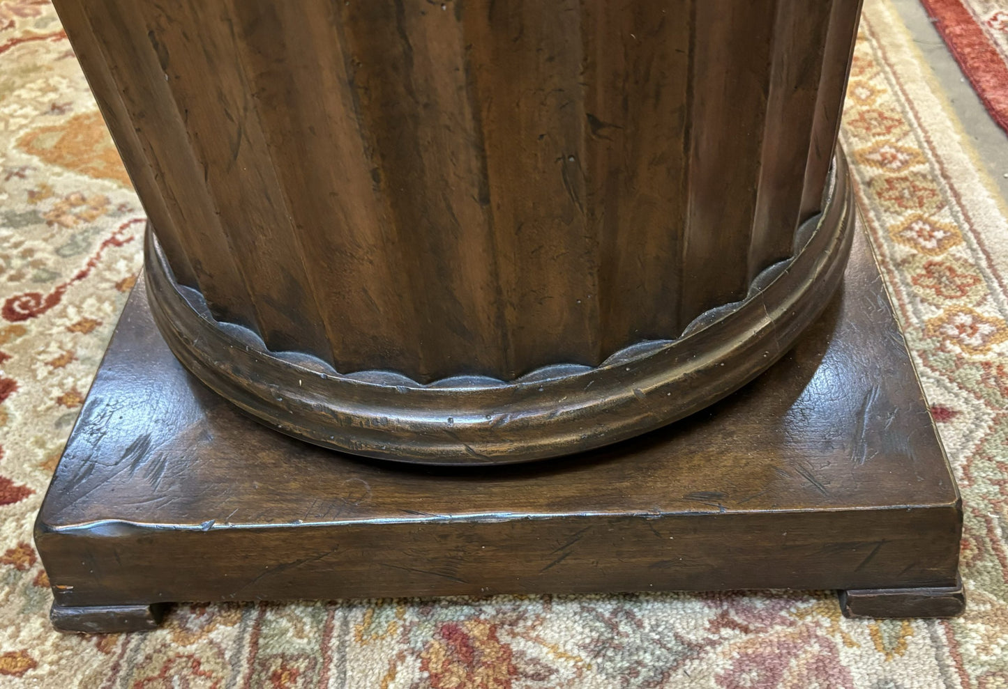 Walnut Pedestal Stand