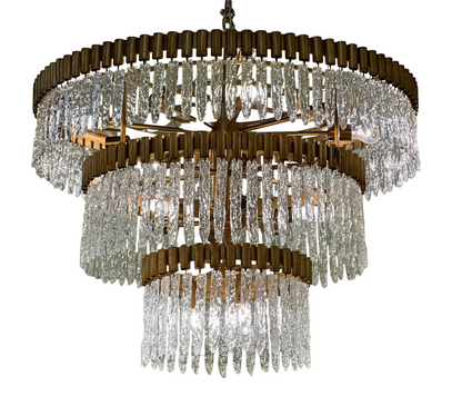 Three Tier Icicle Chandelier By John Richard