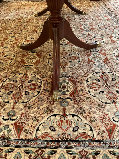 Double Pedestal Mahogany Dining Table