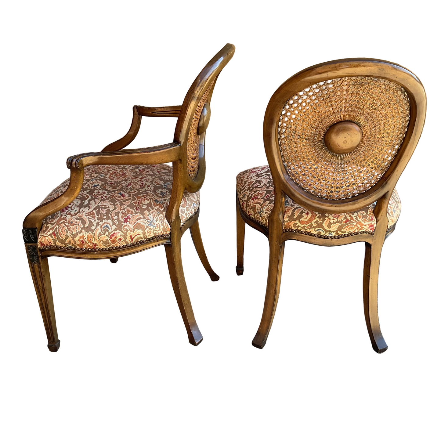 Set of 6 Cane Dining Chairs By Smith & Watson NY