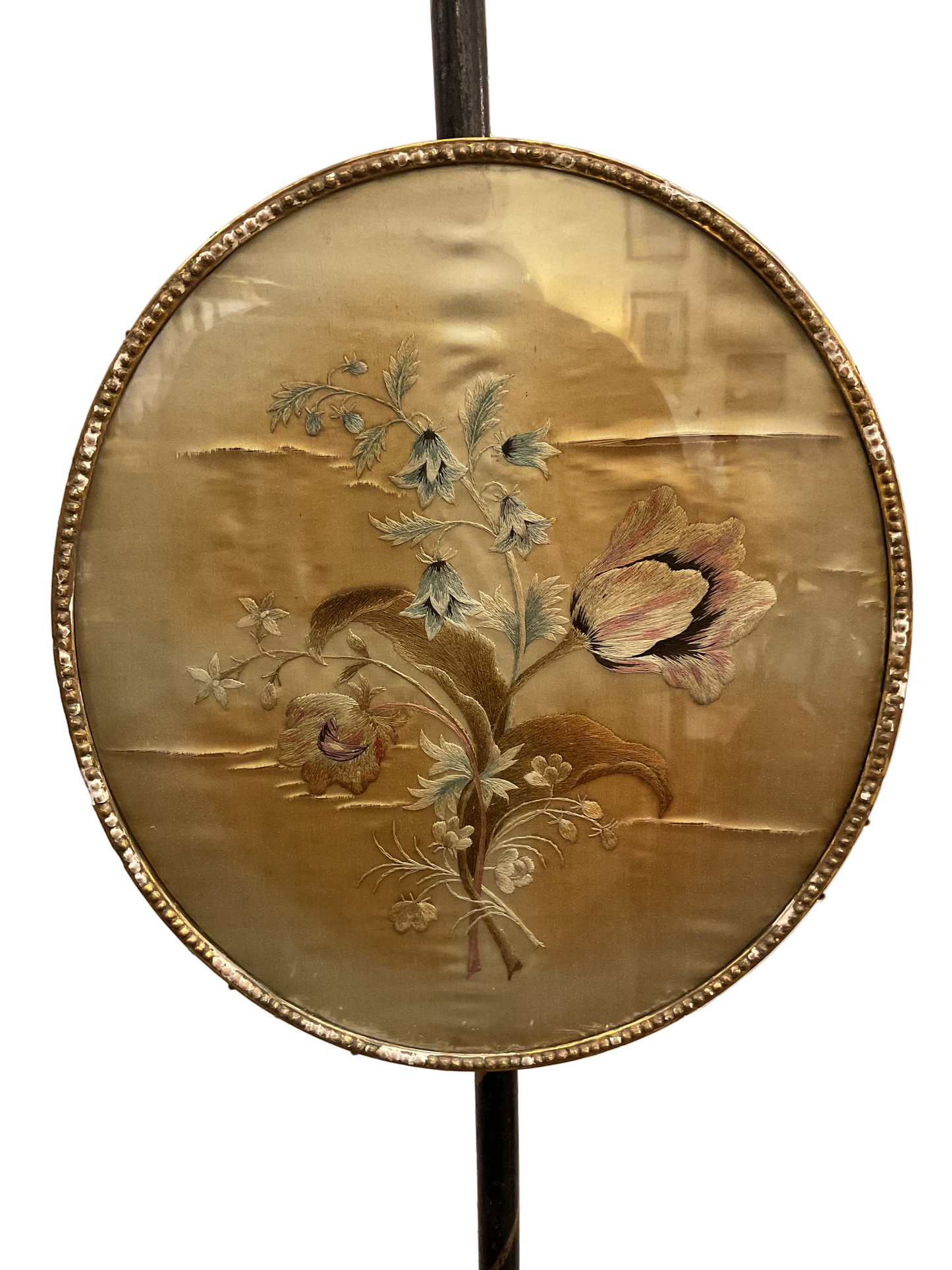 Pair of 19th C. Pole Screens