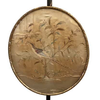 Pair of 19th C. Pole Screens