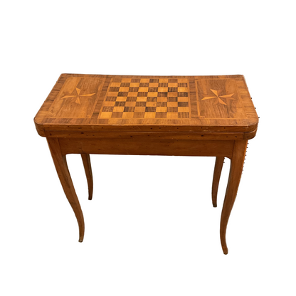 Antique Flip-top Game Table.