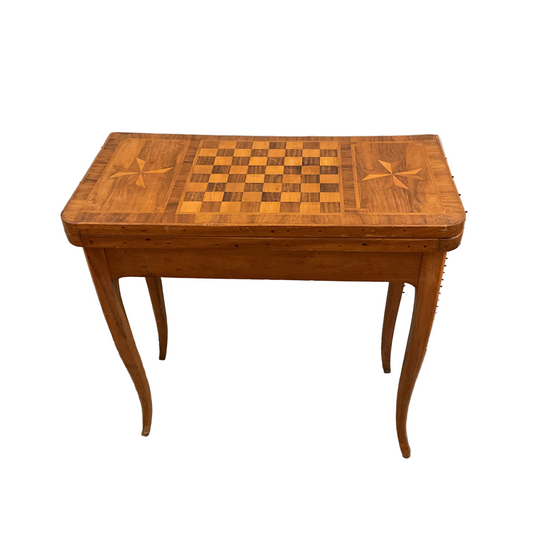 Antique Flip-top Game Table.