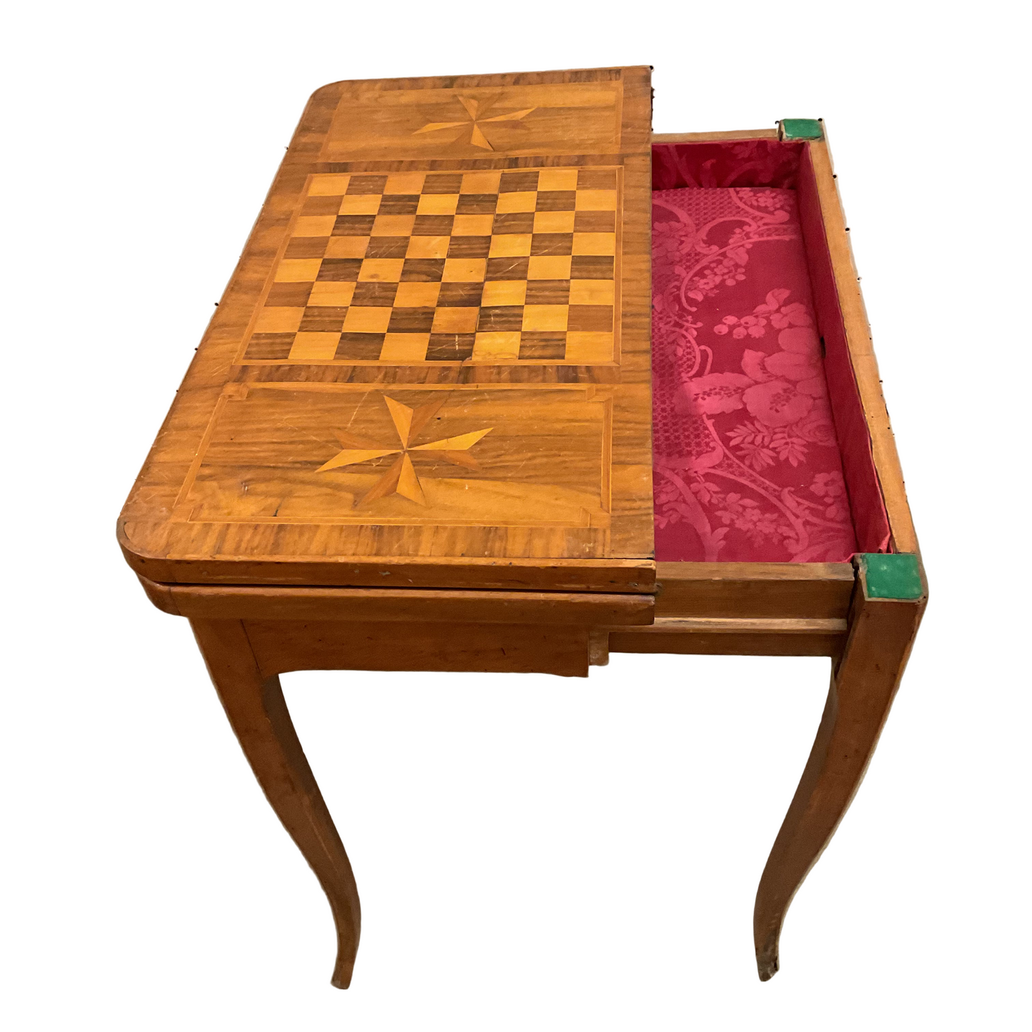 Antique Flip-top Game Table.