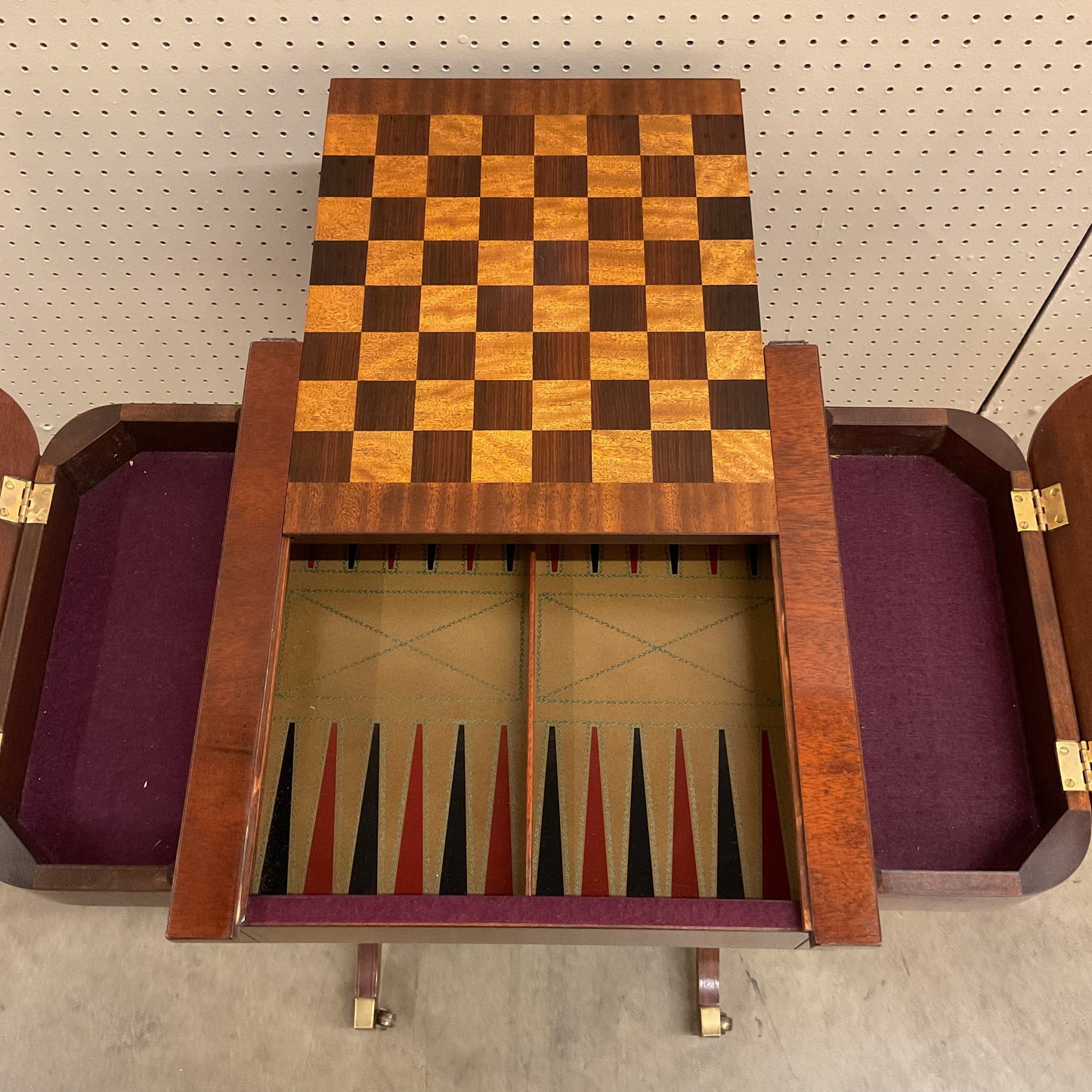 Mahogany Game Table by Baker Historical Charleston Collection