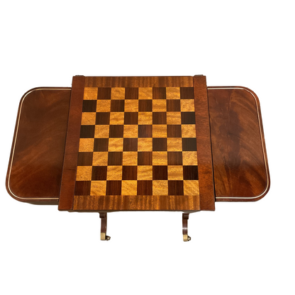 Mahogany Game Table by Baker Historical Charleston Collection
