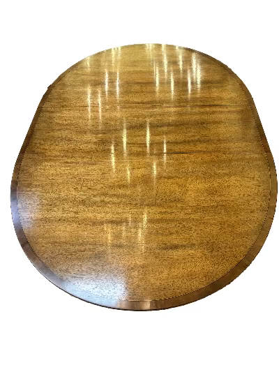 Vintage Oval Georgian Style Dining Table By Baker Furniture