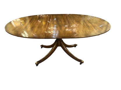 Vintage Oval Georgian Style Dining Table By Baker Furniture