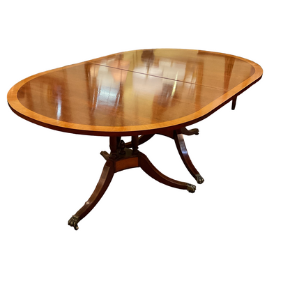 Vintage  Bench Made Mahogany Dining Table