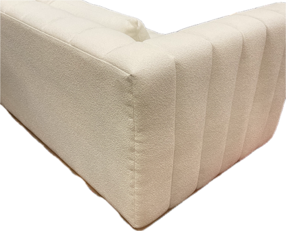 White Tufted Moderne Sofa