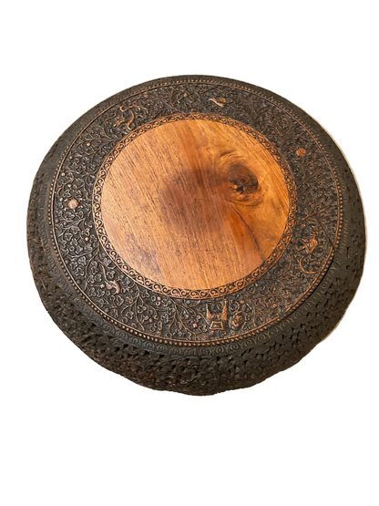 Antique Burmese Anglo Indian Carved Table