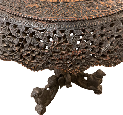 Antique Burmese Anglo Indian Carved Table