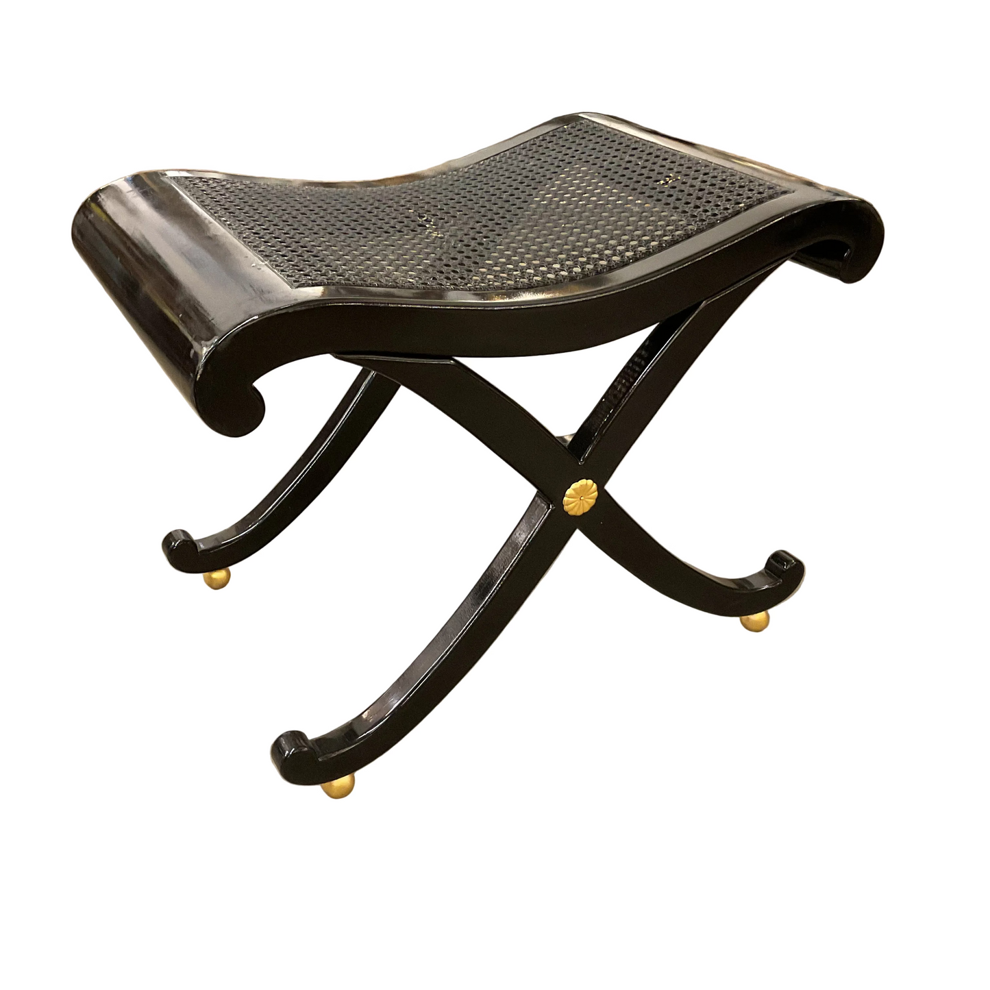 Pair Neoclassical Style Cane Benches