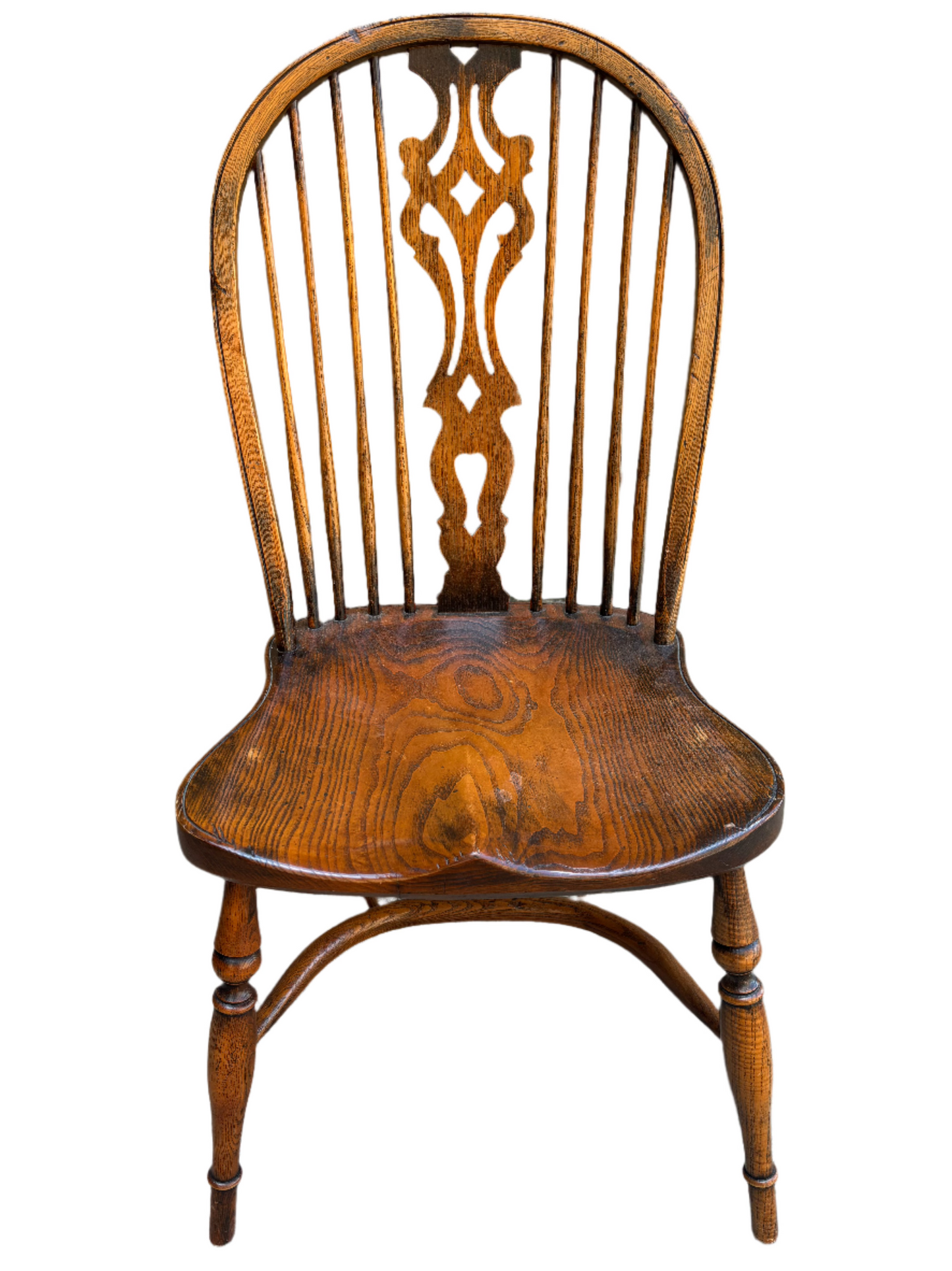 Set of 6 English Elm Windsor Chairs