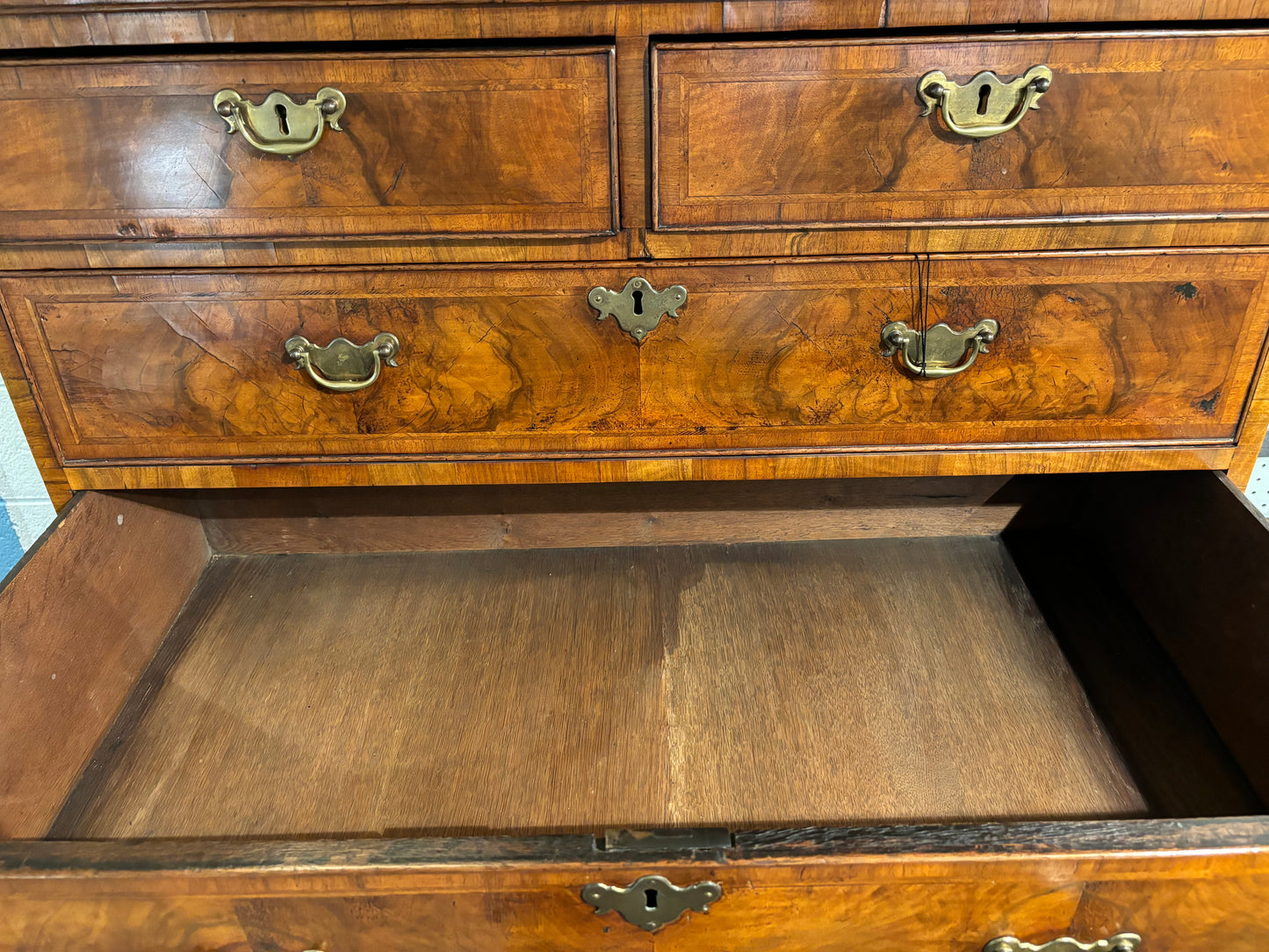 Antique Highboy Chest of Drawers