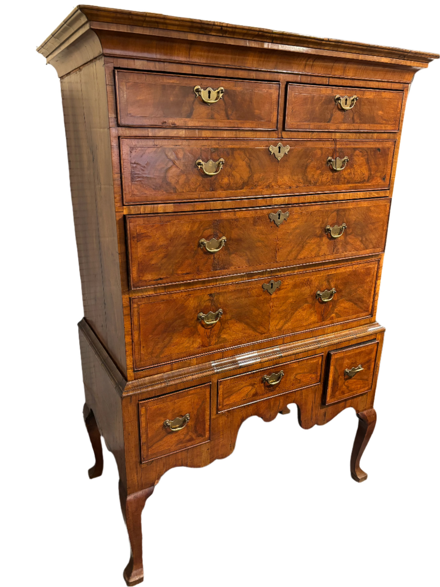 Antique Highboy Chest of Drawers