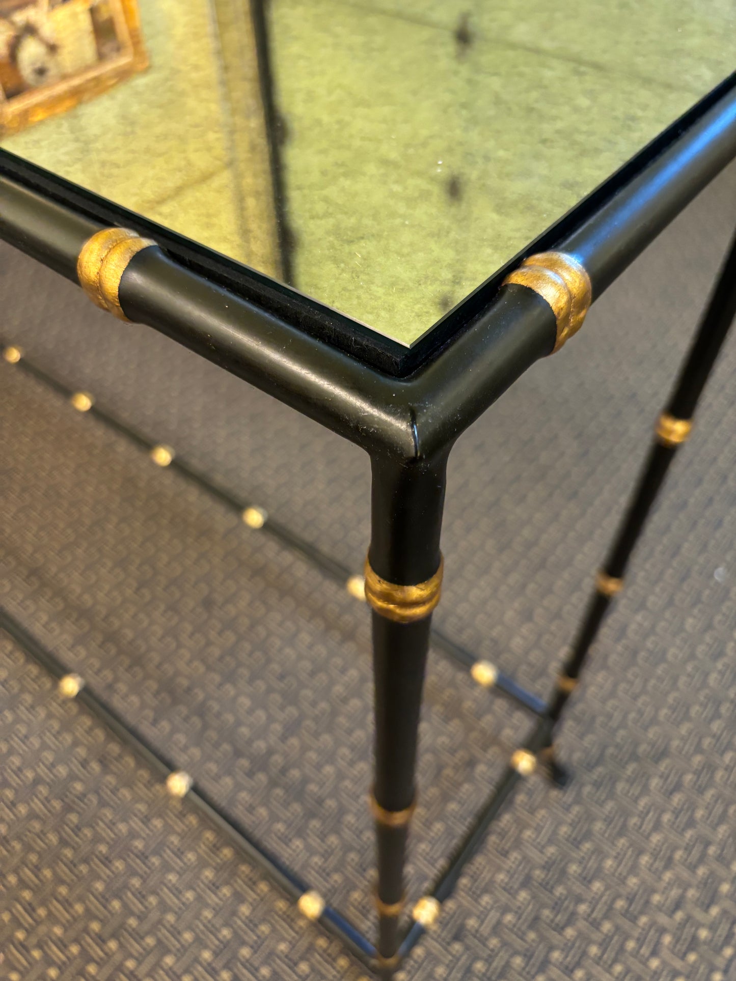 Black and Gold Console Table