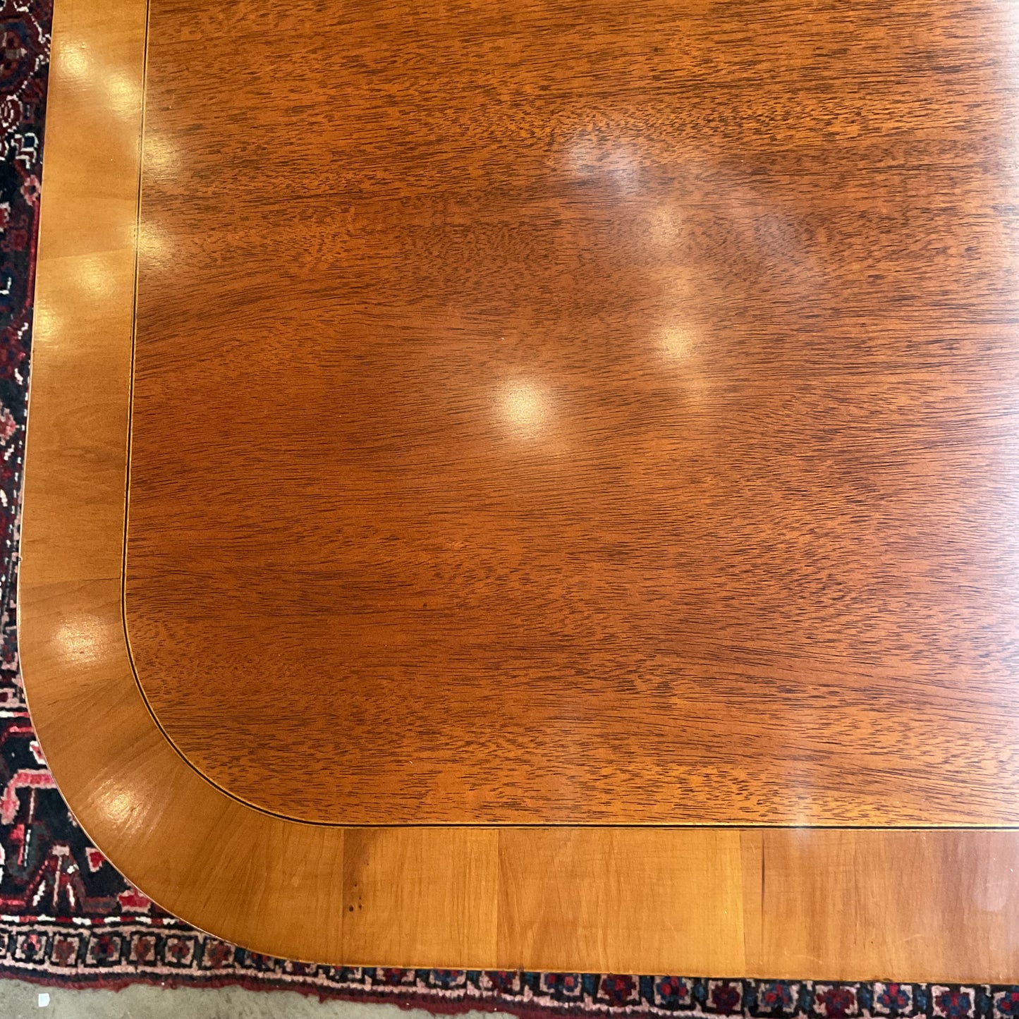 Vintage Kittinger Regency Style  Double Pedestal Dining Table