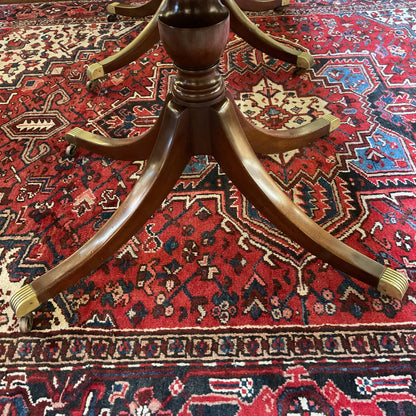 Vintage Kittinger Regency Style  Double Pedestal Dining Table