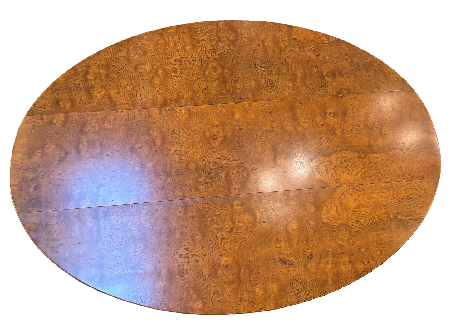 Burl Wood Drop Leaf Table