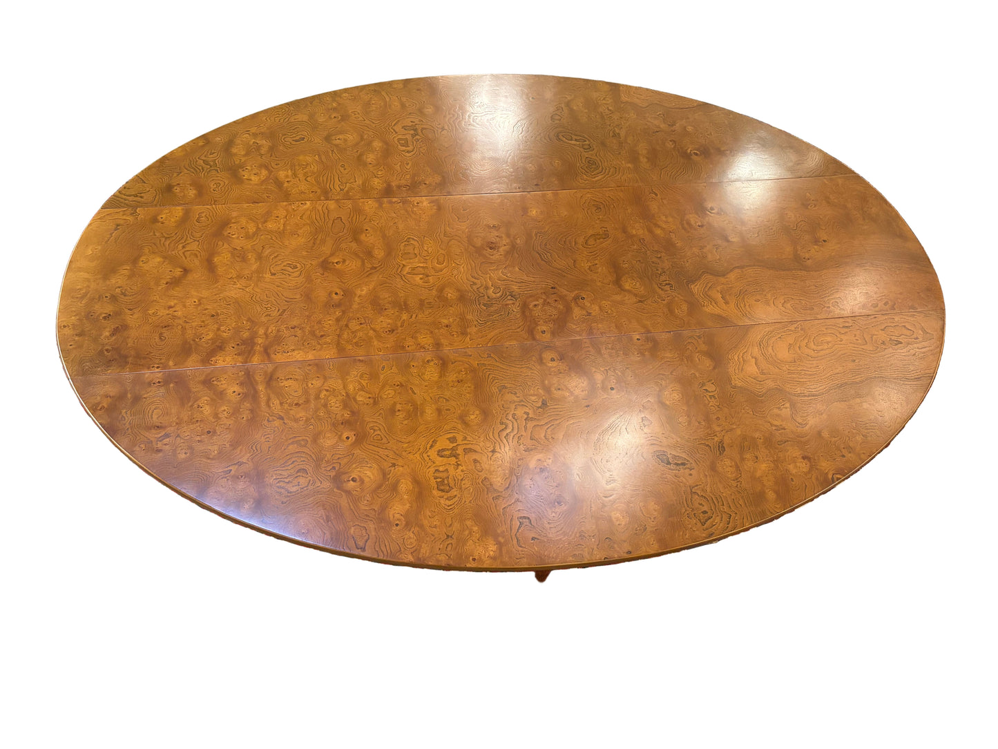 Burl Wood Drop Leaf Table