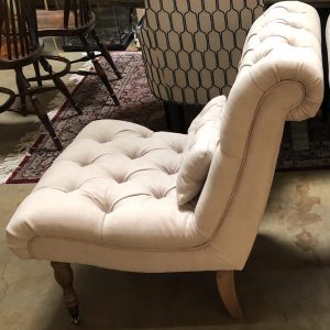 Pair of Sleigh Back Slipper Chairs – Antique And Art Consignment 
